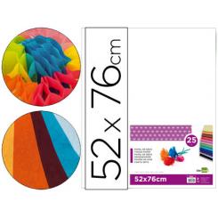 Papel seda LIDERPAPEL blanco 52x76 cm 18 gr paquete de 25 hojas
