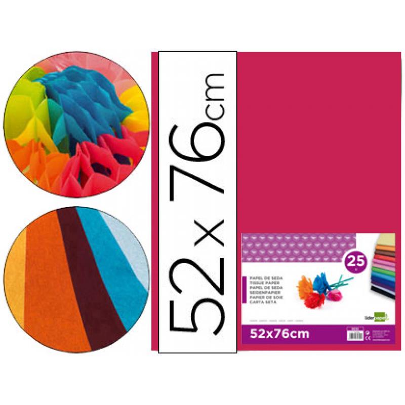 papel-seda-liderpapel-rosa-fuerte-52x76-cm-18-gr-paquete-de-25-hojas