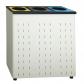 Papelera Acero Inox. para reciclaje 169 litros tres aros interiores para sujetar las bolsas