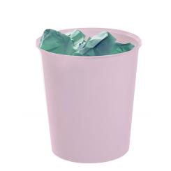 Papelera Archivo 2000 18 ltrs. Polipropileno copolímero 100% reciclado. Medida ext 290x310 mm. Color rosa pastel.