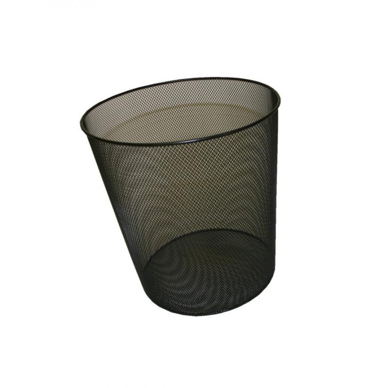 Papelera Bismark Rejilla 12 litros negra