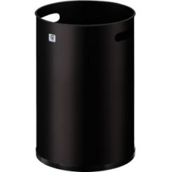 Papelera Cilindro Metalica P-21  25 Ø Negro