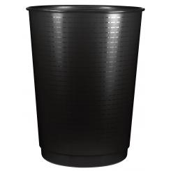 Papelera compacta 40 litros Material reciclado al 90% 380x500 mm negro