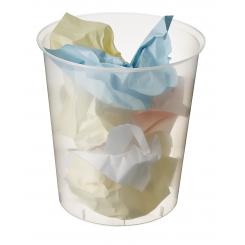 Papelera compacta Archivo 2000 17 litros  290x310 mm traslúcido
