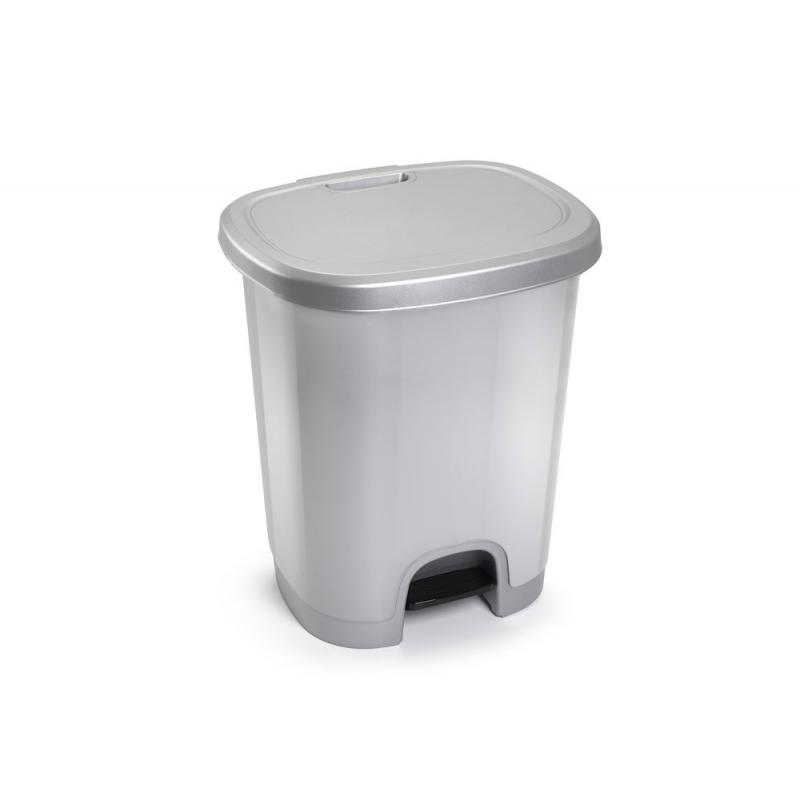 papelera-contenedor-plasticforte-plastico-con-tapadera-y-pedal-27-litros-color-plata-380x320x450-mm