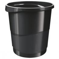 ESSELTE Papelera Europost, negro Vivida, 14 ltr