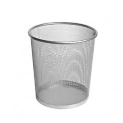Papelera Forofis Metal Redonda Plata