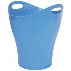 Papelera Makro Plastico Oval Azul Cielo