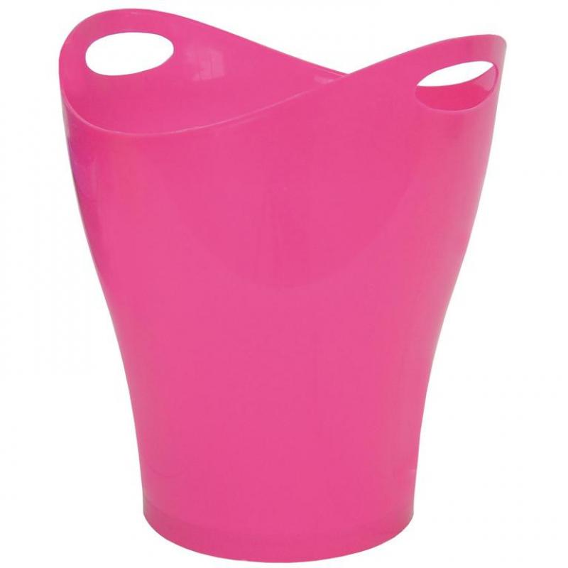 papelera-makro-plastico-ovalada-rosa