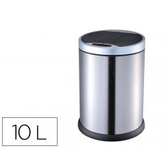 Papelera metalica Q-CONNECT con sensor automatico capacidad 10 litros