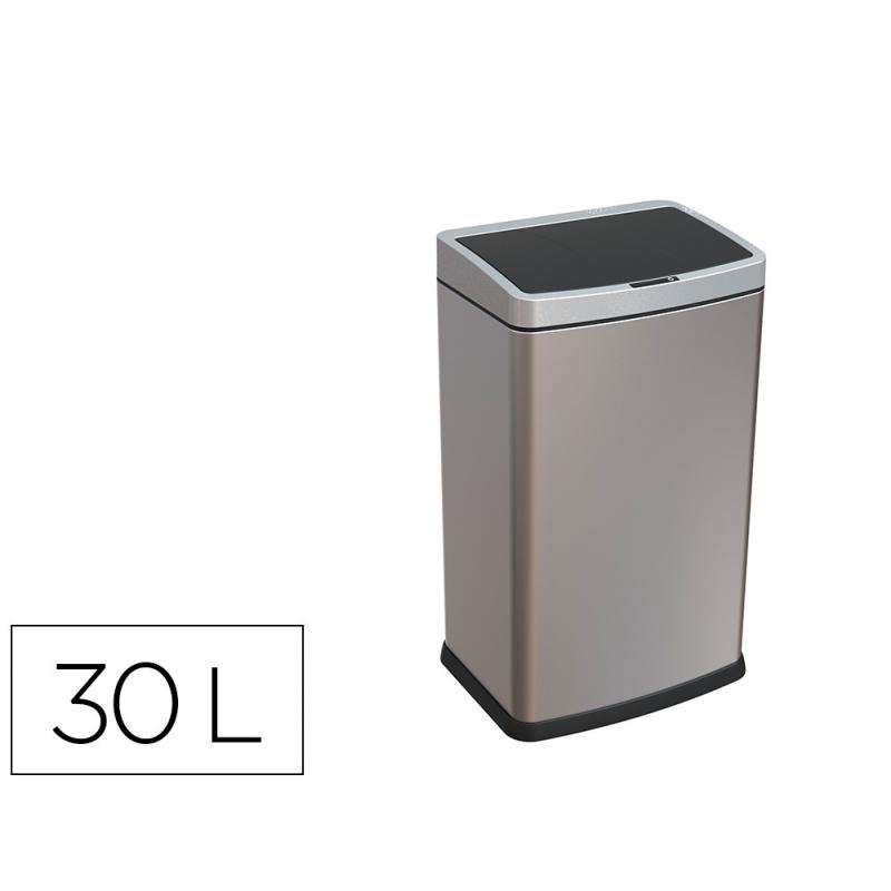 papelera-metalica-q-connect-con-sensor-automatico-capacidad-30-litros-500x240x330-mm