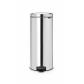 PAPELERA NEWLCON PEDAL BIN 30 L BRILLIANT STEEL