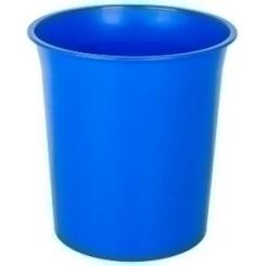 Papelera Plastico Cerrada 16 Litros Azul
