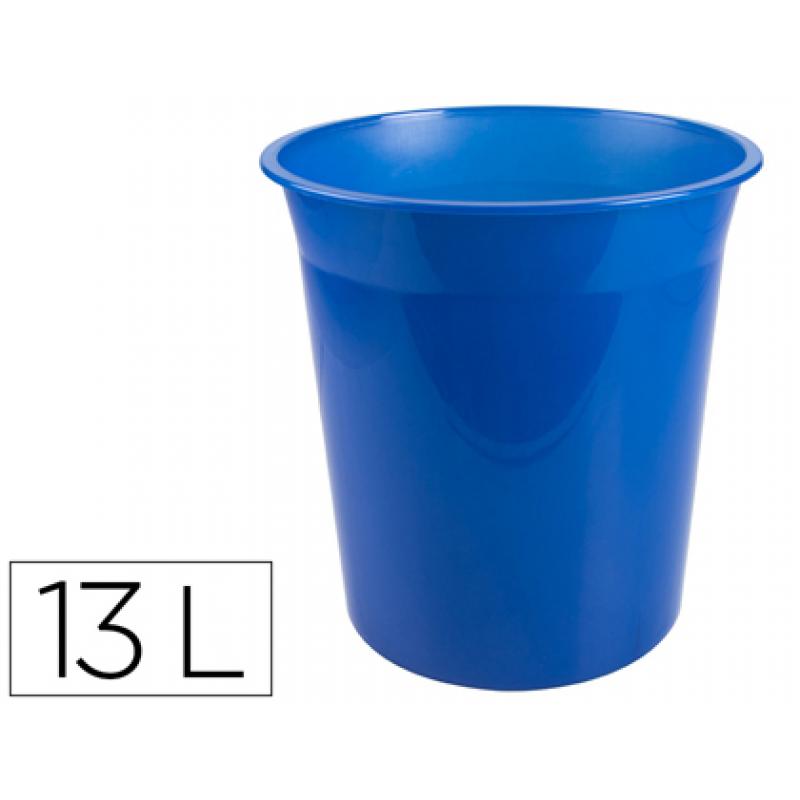 papelera-plastico-q-connect-azul-translucido-13-litros-275x285-mm