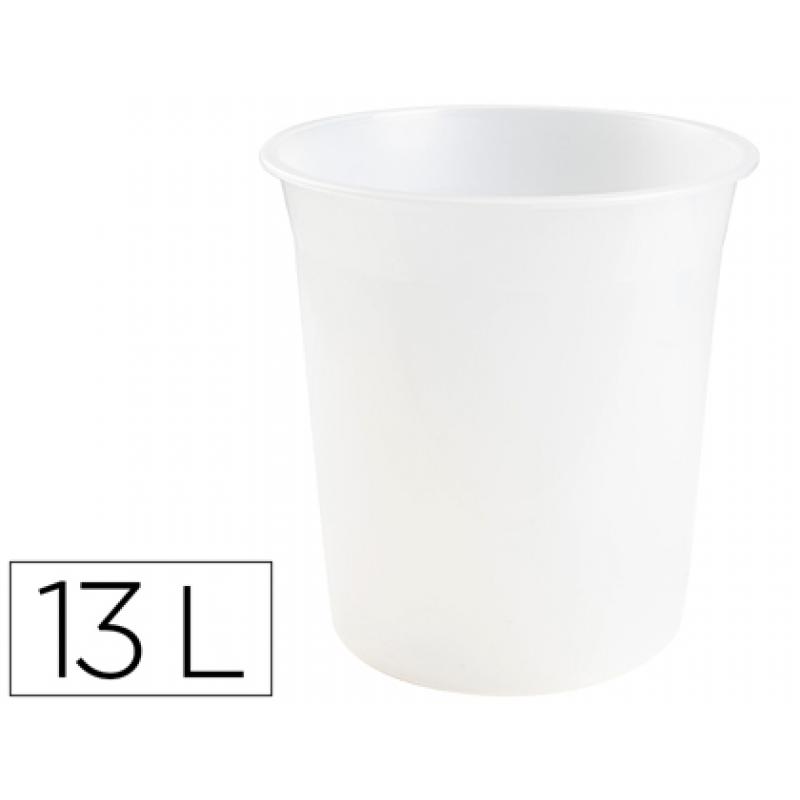 papelera-plastico-q-connect-transparente-13-litros-275x285-mm
