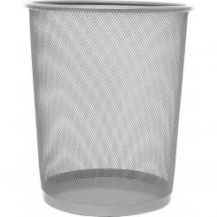 Papelera Plus Metal  grande Reji.Plata