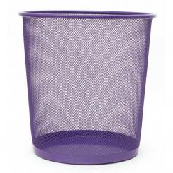 Papelera Plus Metal Pequeñ Rej.Violeta