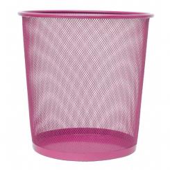 Papelera Plus Metal Pequeña Rej.Rosa