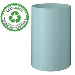 Papelera Sostenible Ecogreen Archivo 2000 18 ltrs poliestireno 100% reciclado. Medida ext 260 x 335 mm. Color azul pastel.