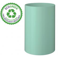 Papelera Sostenible Ecogreen Archivo 2000 18 ltrs poliestireno 100% reciclado. Medida ext 260 x 335 mm. Color verde pastel.