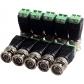 Paquete de 10 terminales de tornillo coaxial Cat5 a BNC macho Video Balun Conector