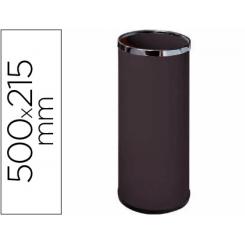 Paraguero metalico SIE 301 negro aros cromado 50x21,5 cm.
