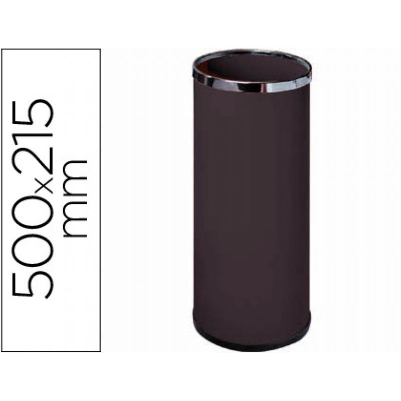 Paraguero metalico SIE 301 negro aros cromado 50x21,5 cm.