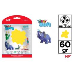Pasta de moldear MP FLEXI SOFT 60 grs, color amarillo