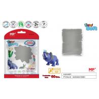 Pasta de moldear MP FLEXI SOFT 60 grs, color gris