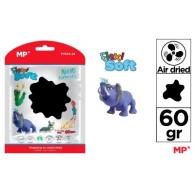 Pasta de moldear MP FLEXI SOFT 60 grs, color negro