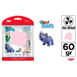 Pasta de moldear MP FLEXI SOFT 60 grs, color rosa