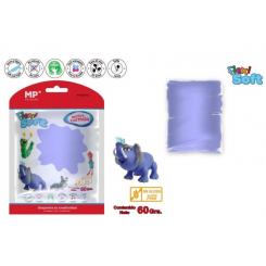 Pasta de moldear MP FLEXI SOFT 60 grs, color violeta
