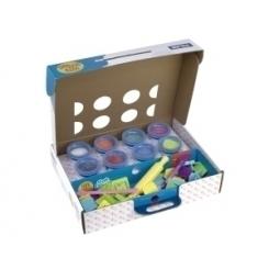 Pasta Modelar Milan  Soft Dough Maletin Con Herramientas  Abecedario  8 Botes 59G