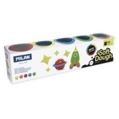 Pasta Modelar Milan Soft Dough Neon C/5