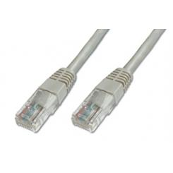 Digitus Patch Cable, UTP, CAT5E 3.0m cable de red 3 m Gris