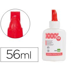 Pegamento cola blanca lavable LIDERPAPEL bote de 56 ml