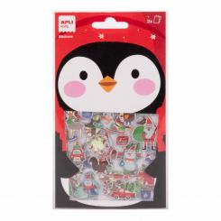 PEGATINAS PUFFY PINGÜINO 2 HOJAS