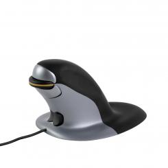 FELLOWES Ratón ergonómico vertical con cable Penguin, tamaño S