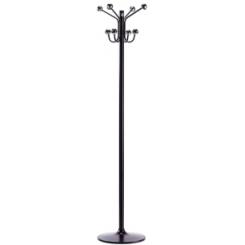 Perchero Cilindro Pie Metalico H-16 8 Bolas 175X37 Negro