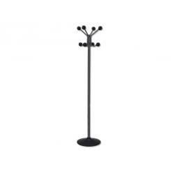 BISMARK Perchero pie negro 8 Colgadores