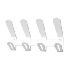 Perchero Pared Ec/02 4 Colgadores Color Blanco