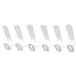 Perchero Pared Ec/02 6 Colgadores Color Blanco
