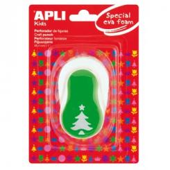 APLI Perforadora Figuras EVA Arbol Verde