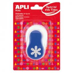 APLI Perforadora Figuras EVA Copo Nieve Azul