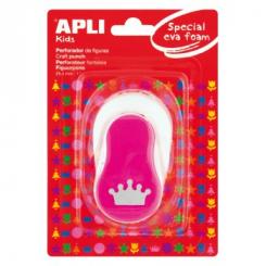 APLI Perforadora Figuras EVA Corona Rosa