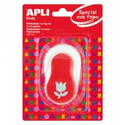 APLI Perforadora Figuras EVA Tulipan Rojo