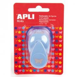 APLI Perforadora Figuras Mariposa Azul