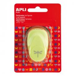 APLI Perforadora Papel Libelula Verde   16mm