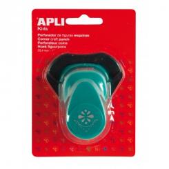 APLI Perf.Papel Esquina Flor Turquesa  25,4M
