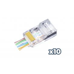 Phasak Conector FastCrimp Cat.6 FTP AWG22 a 24 (10) - PHK 2241